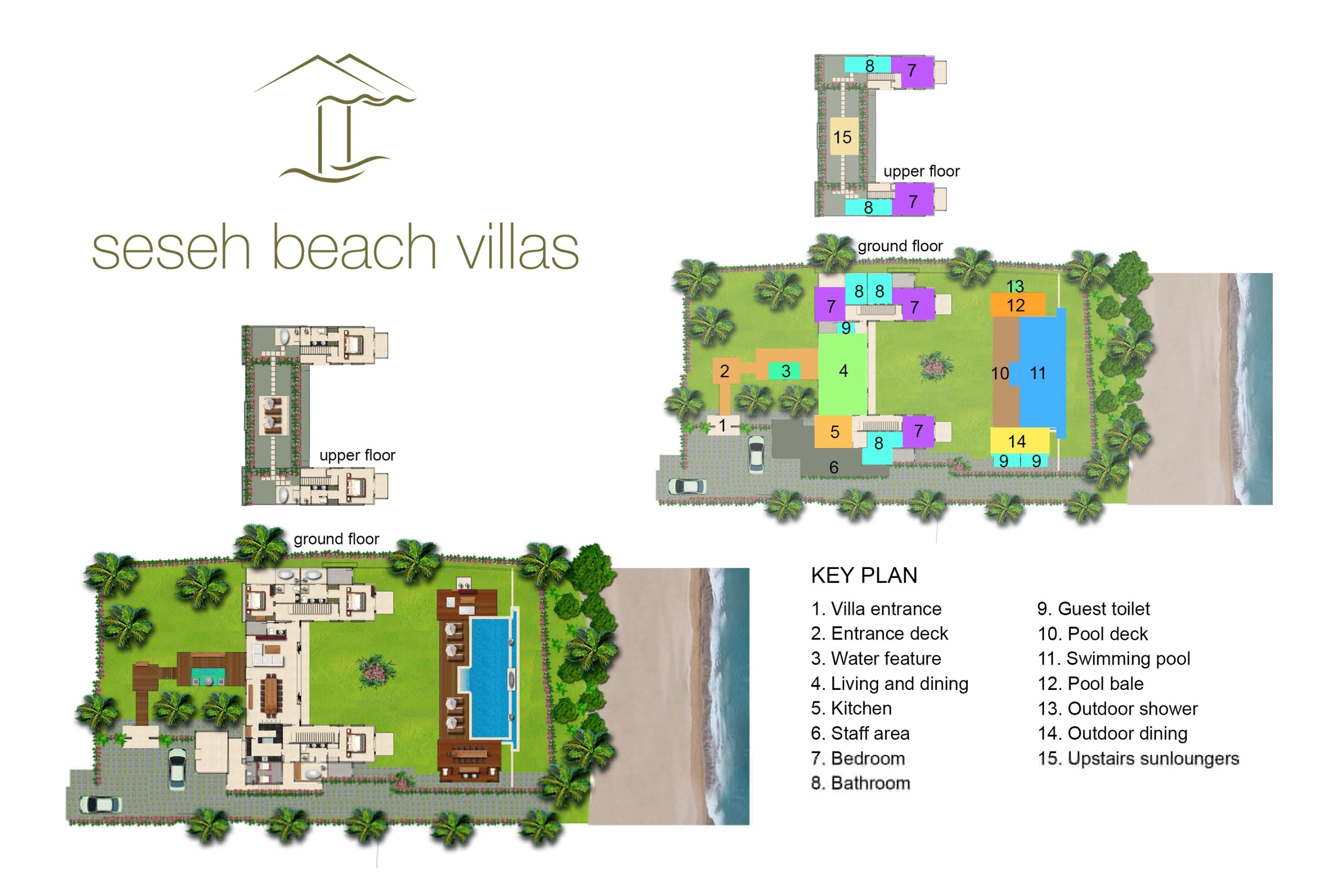Seseh Beach Villa I 平面图