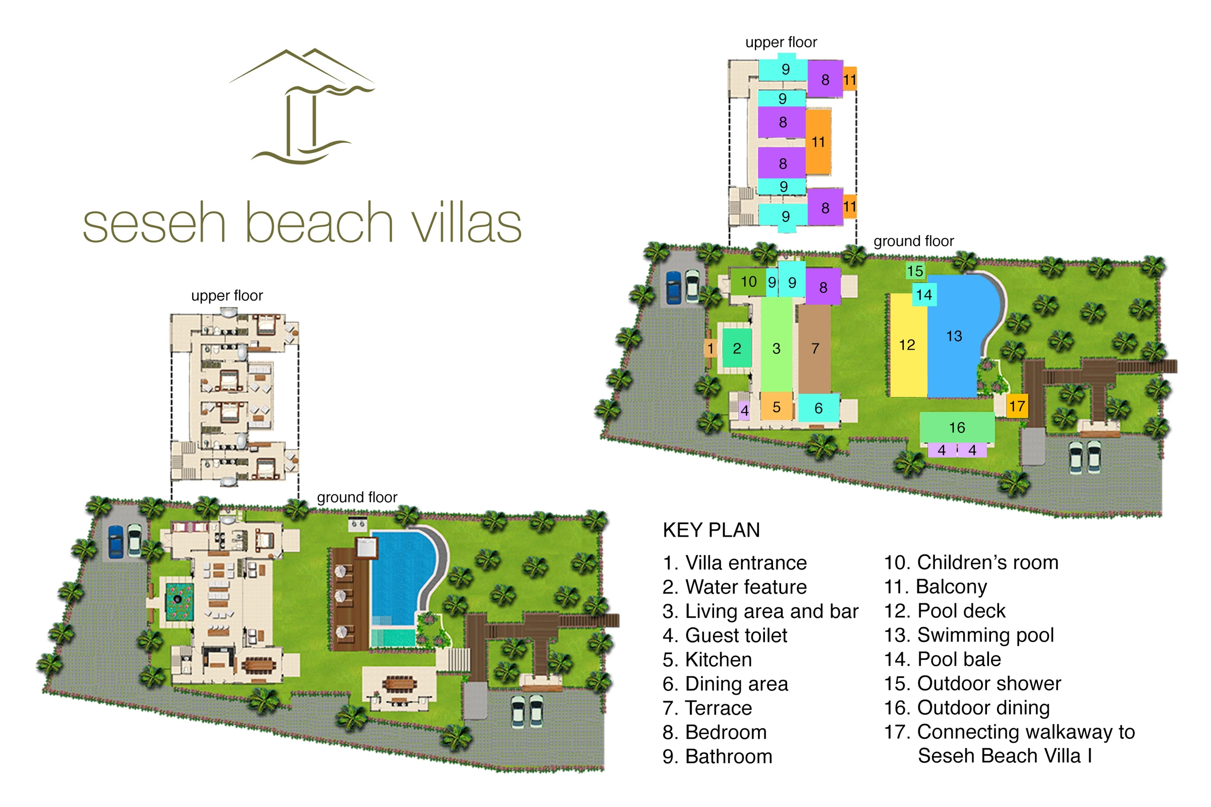Seseh Beach Villa II 平面图