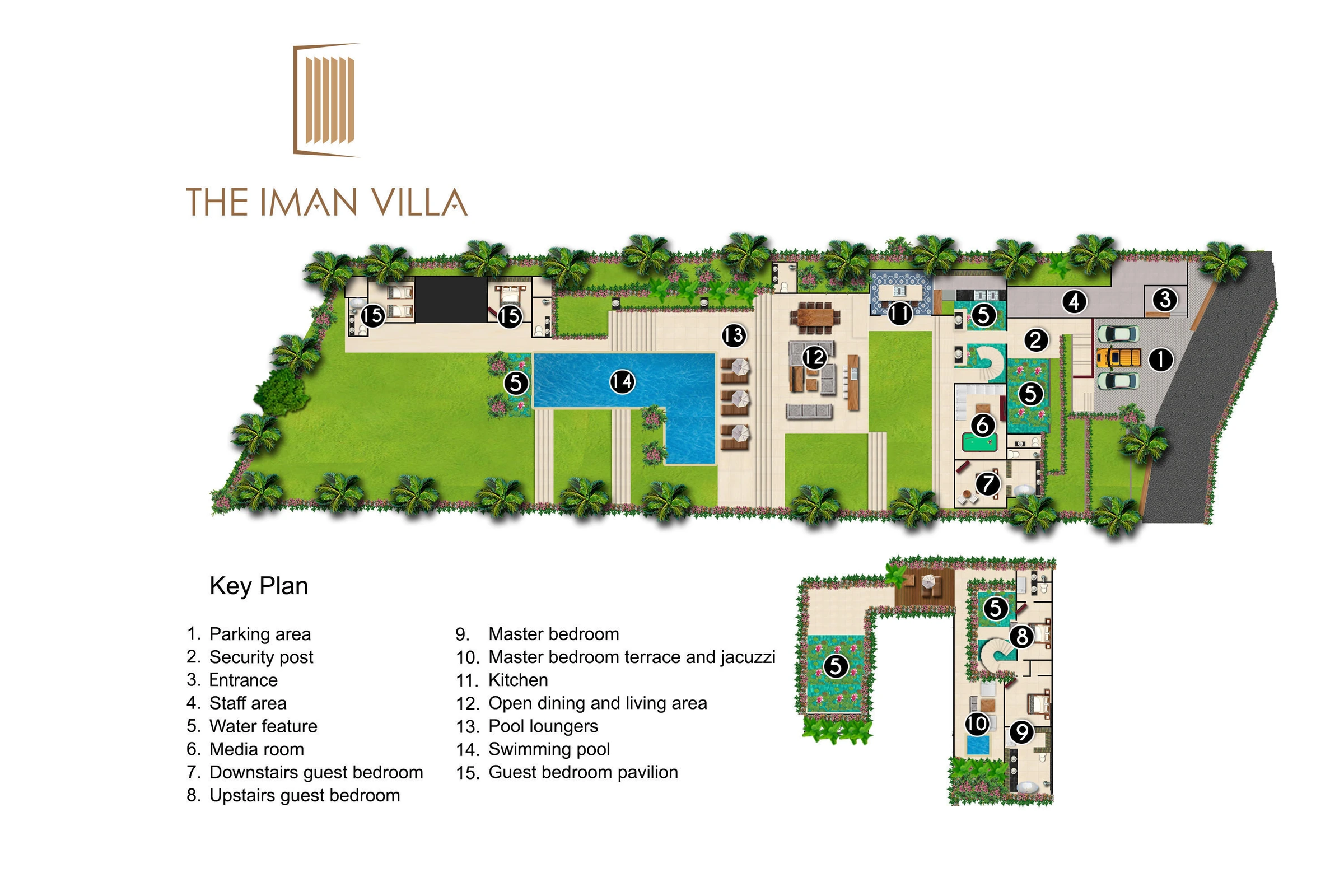 The Iman Villa 平面图