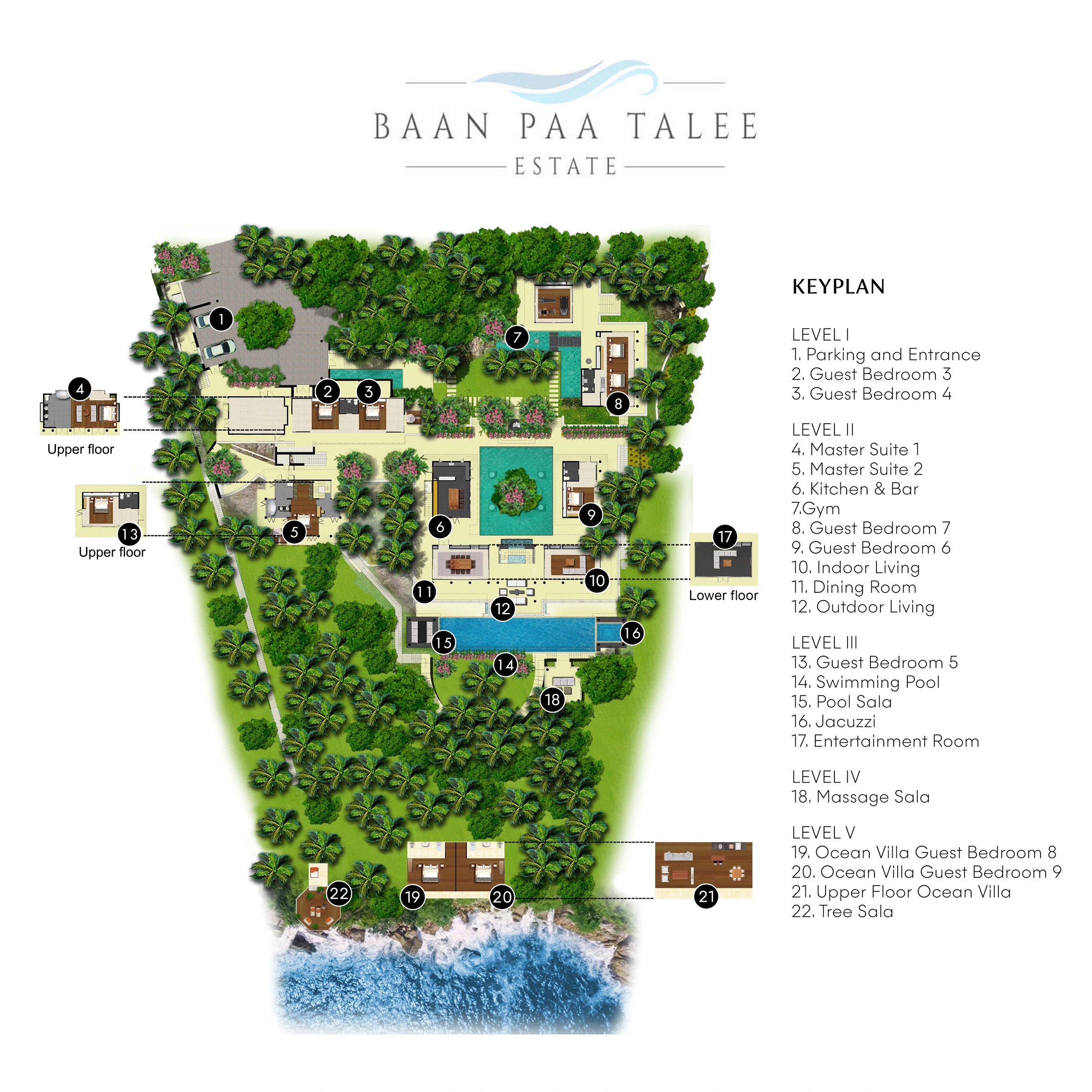 Baan Paa Talee Estate 平面图