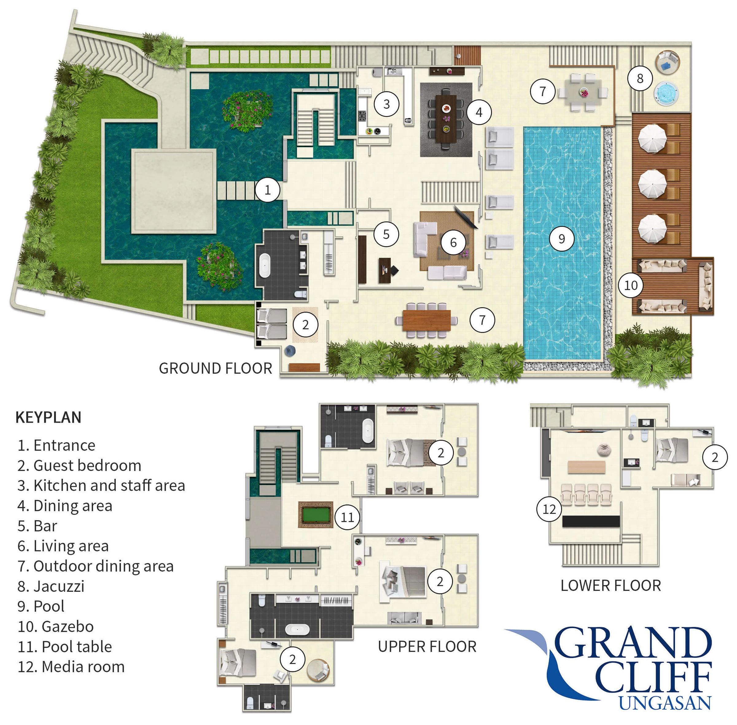 Grand Cliff Ungasan 平面图