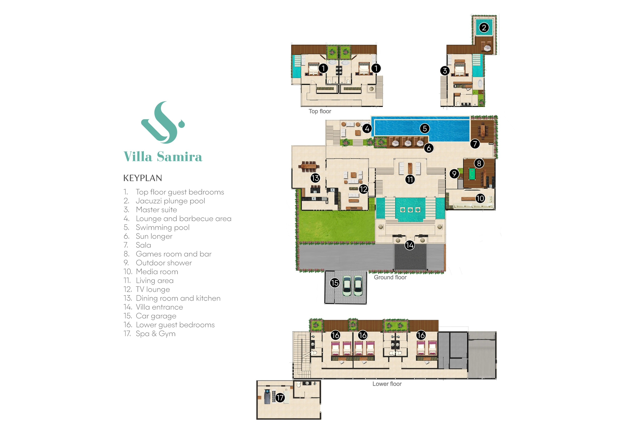 Villa Samira 平面图