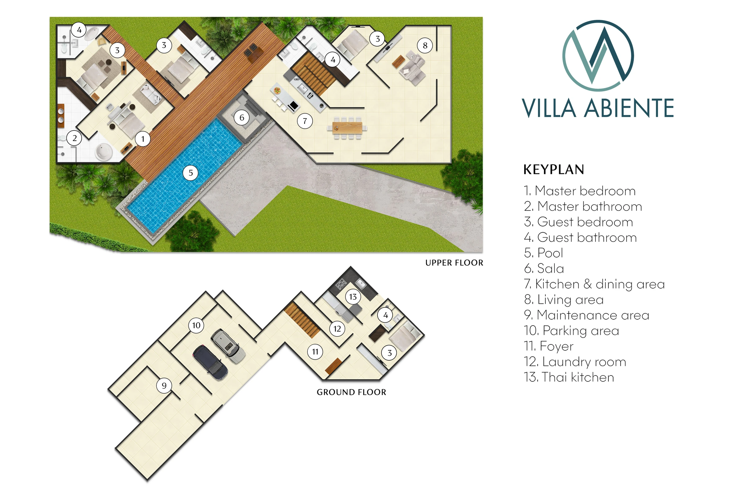 Villa Abiente 平面图