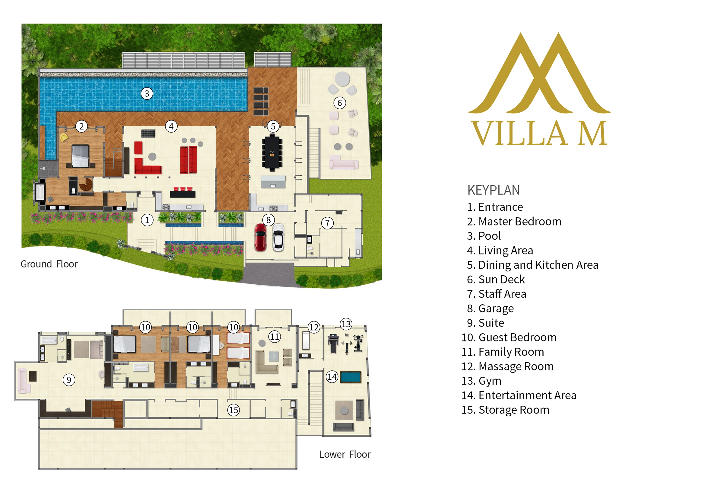 Malaiwana - Villa M 平面图