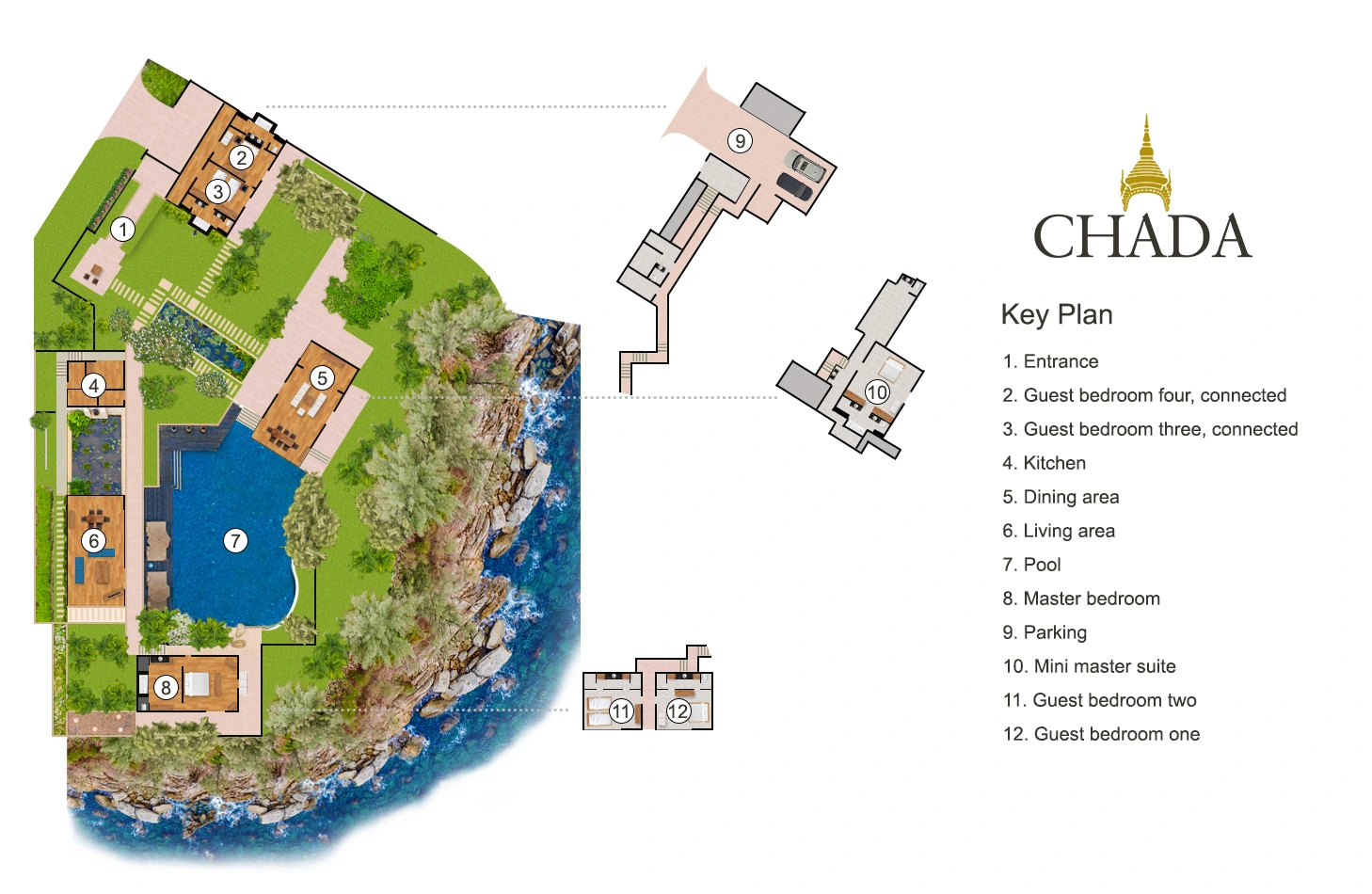 Villa Chada 平面图