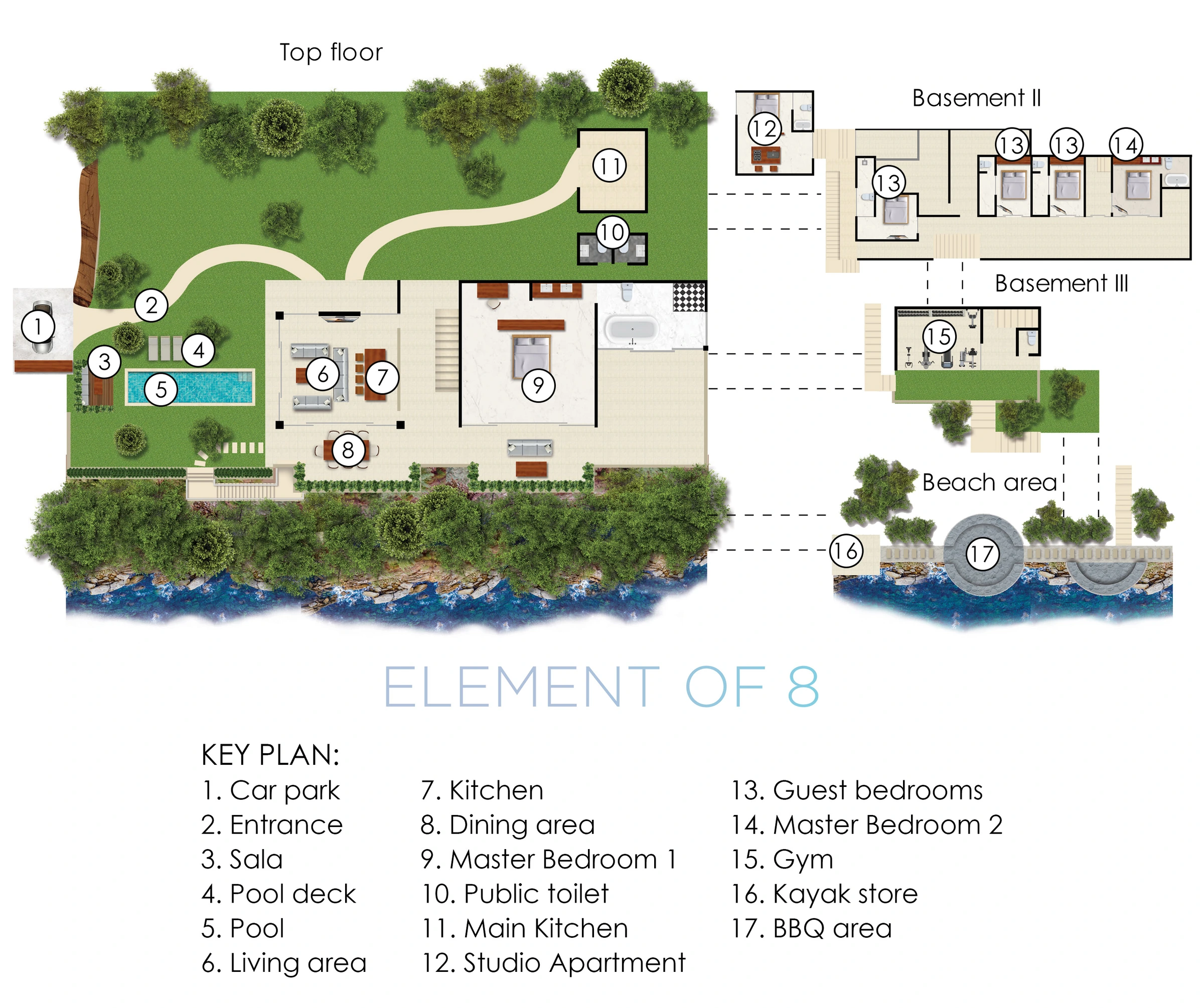 Element of 8 at Cape Laem Sor Estate 平面图