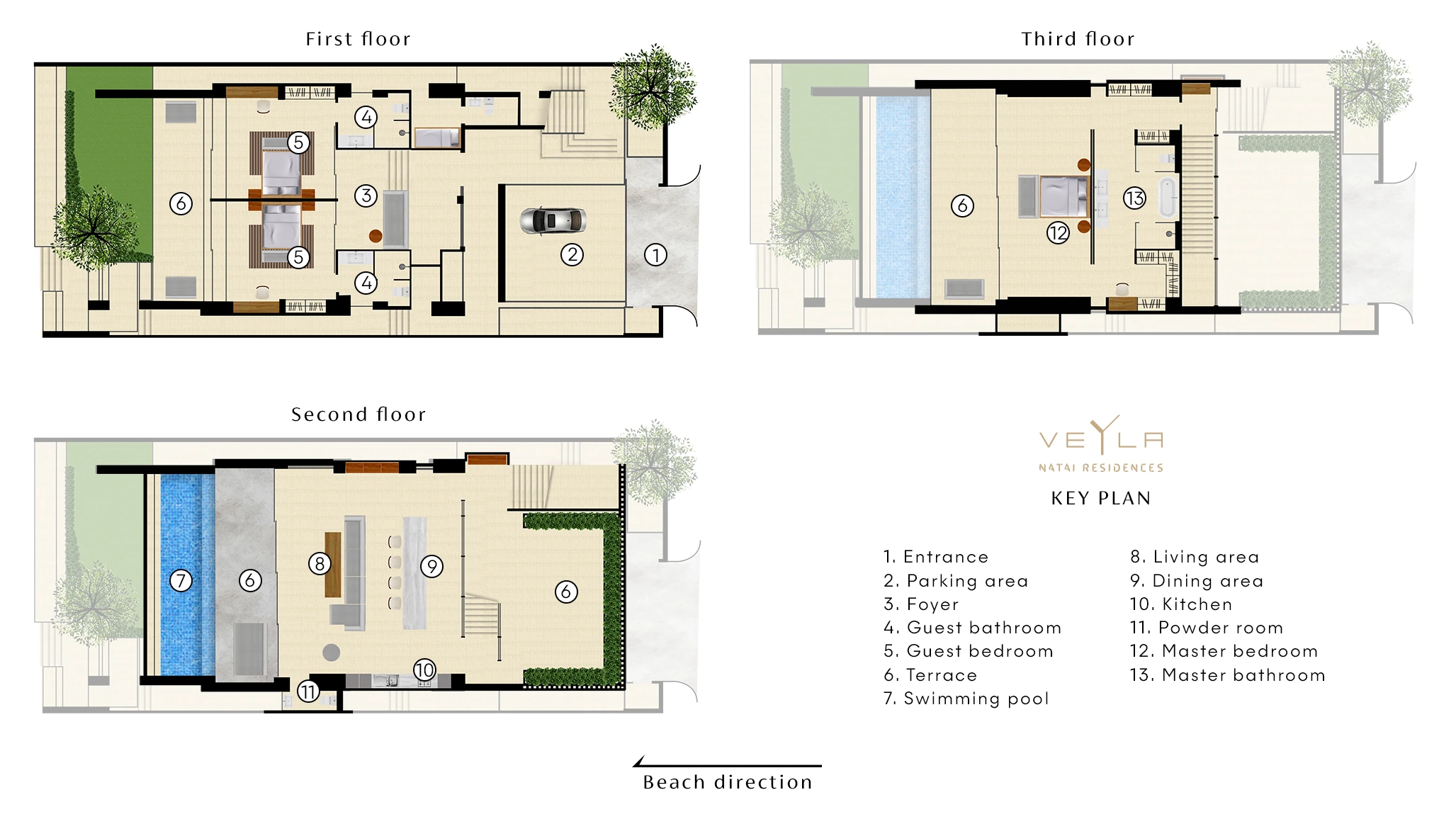 Veyla Natai Residences - Sea Villa 平面图