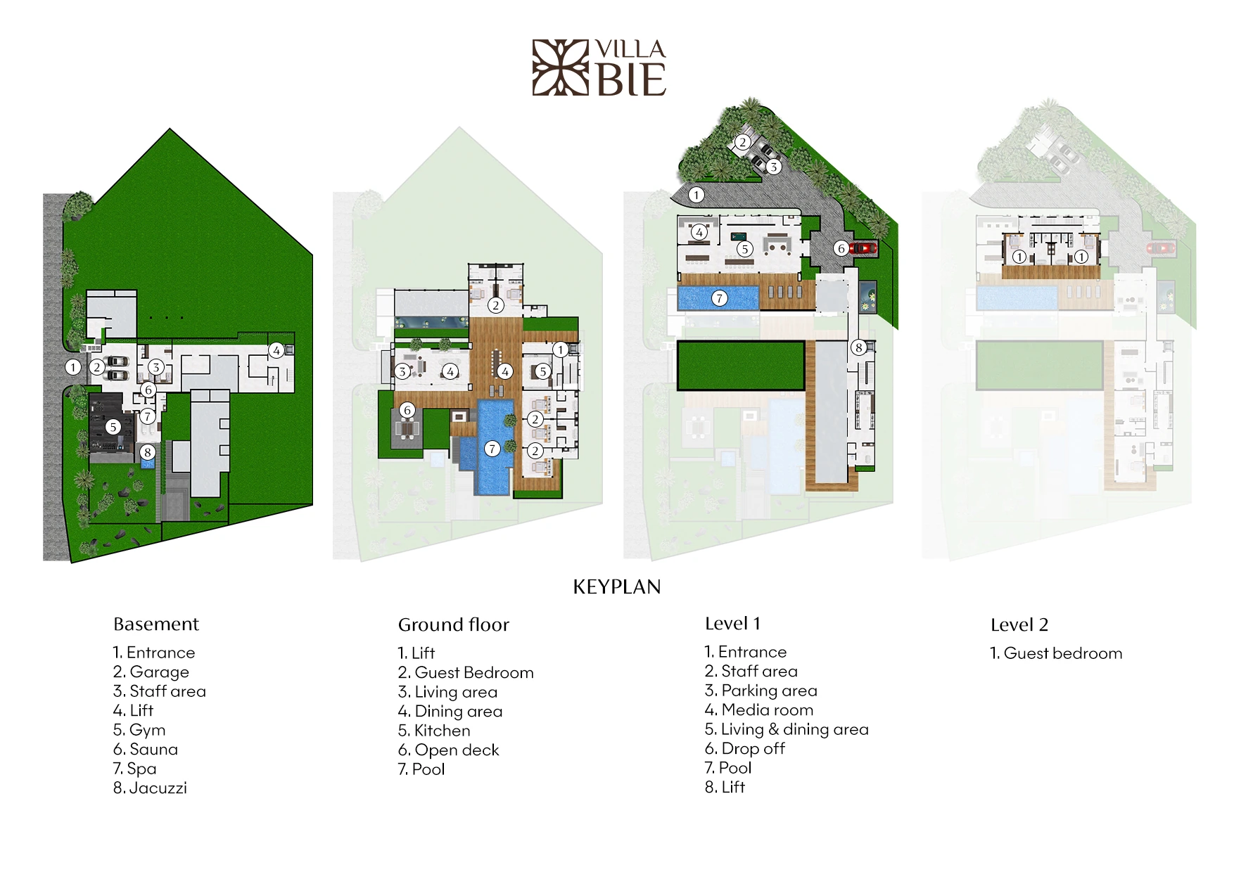Villa Bie 平面图