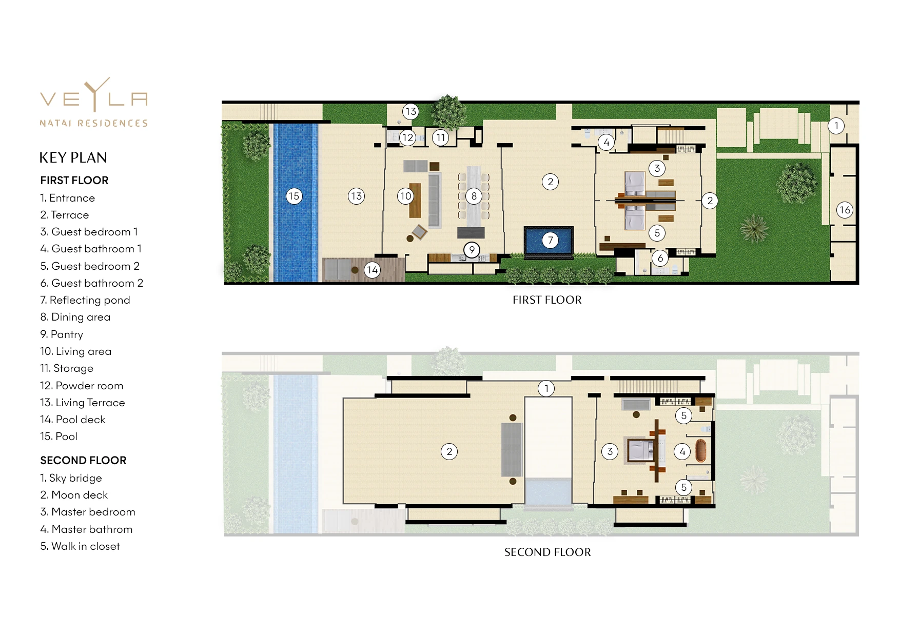 Veyla Natai Residences - Beach Villa 平面图