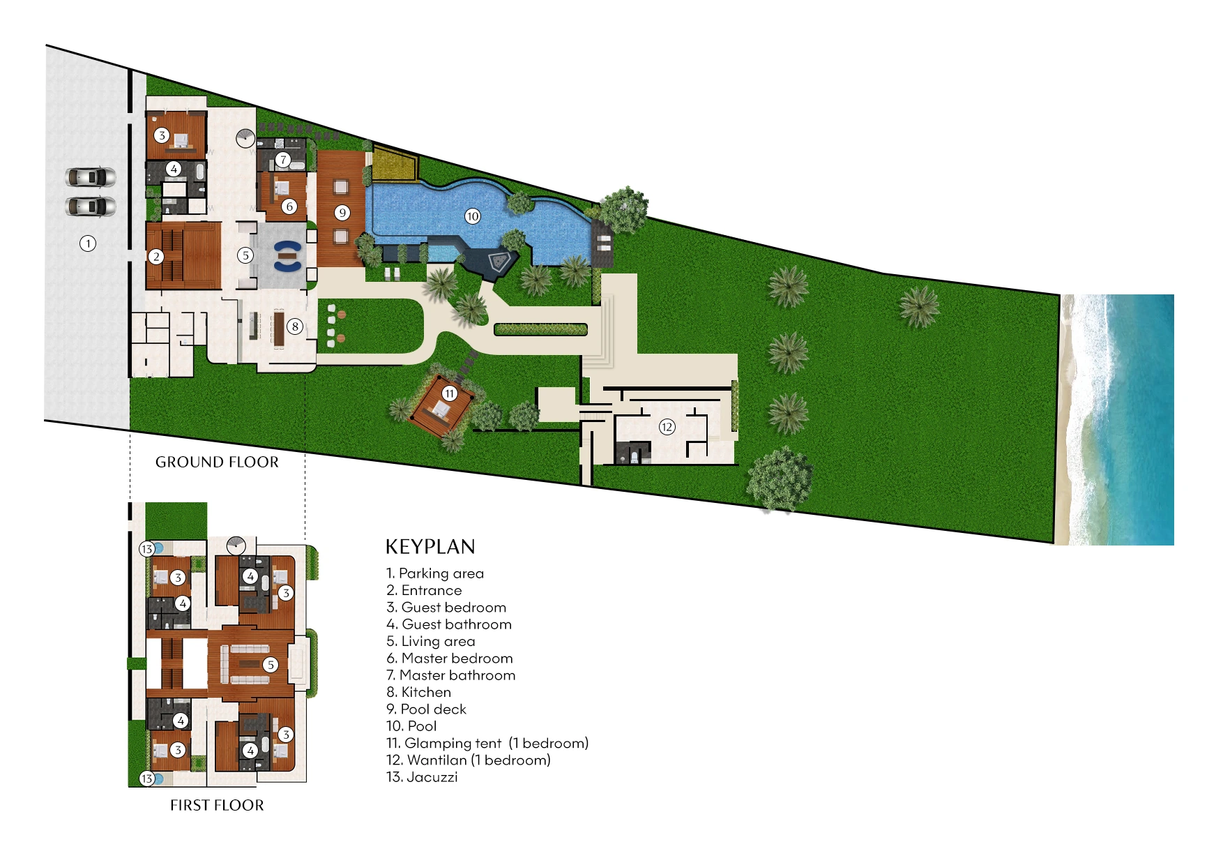 Kiss Bali Beach Residence 平面图