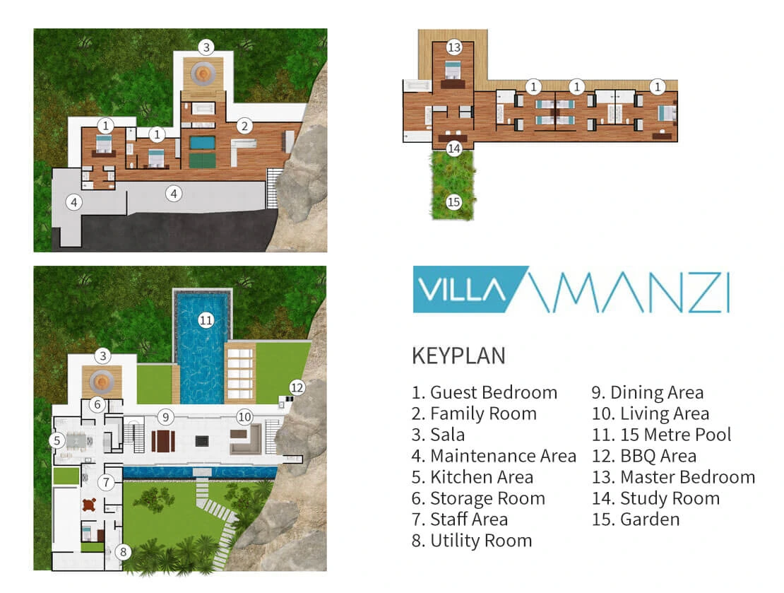 Villa Amanzi Kamala 平面图
