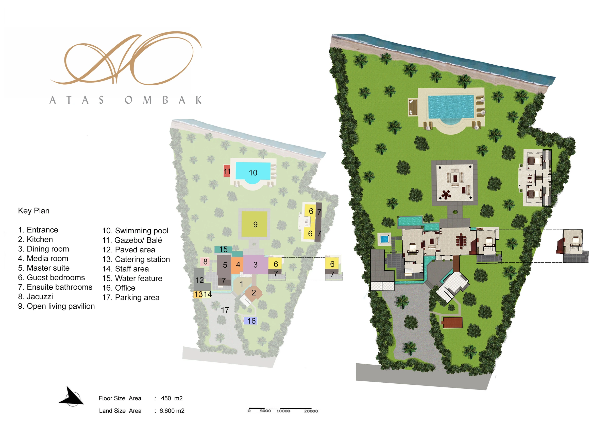 Villa Atas Ombak 平面图