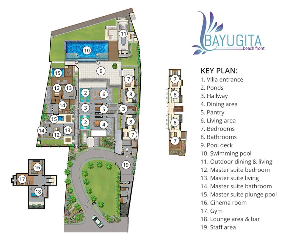 Bayu Gita Beach Front 平面图