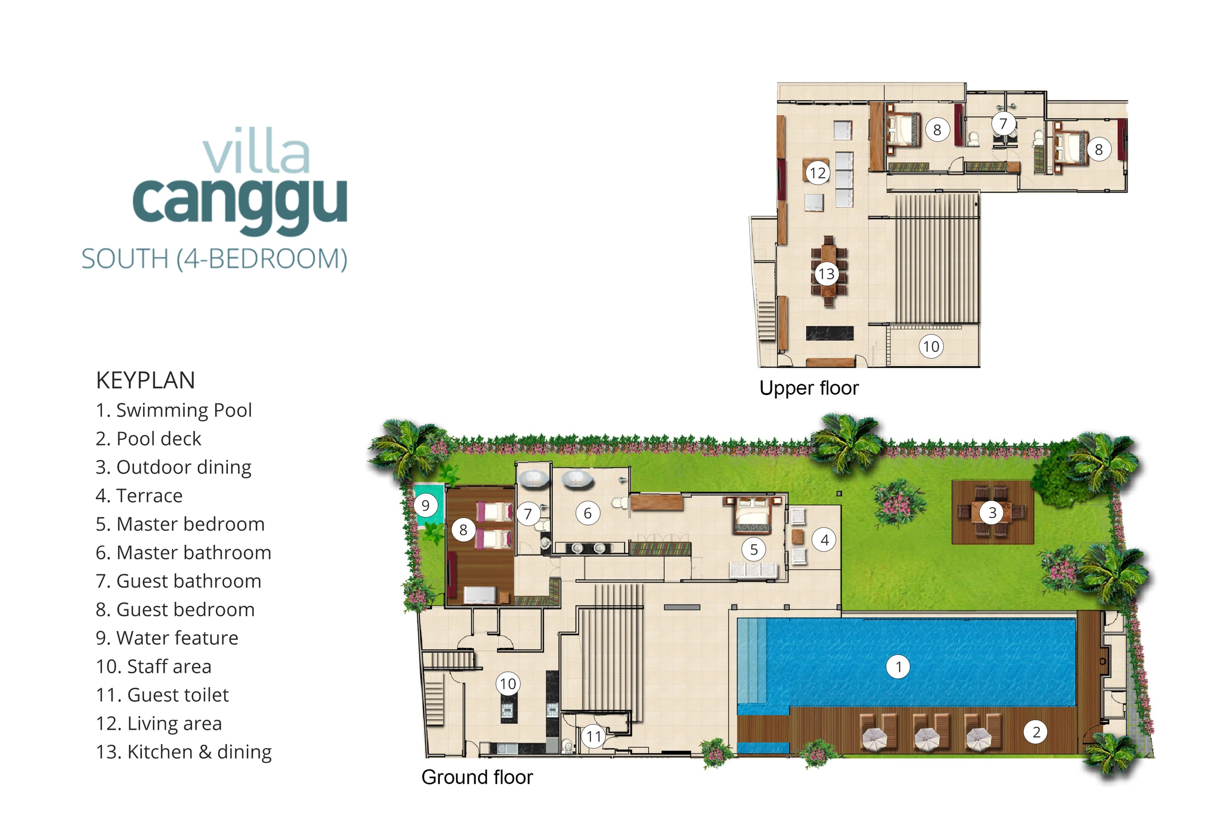 Villa Canggu South 平面图