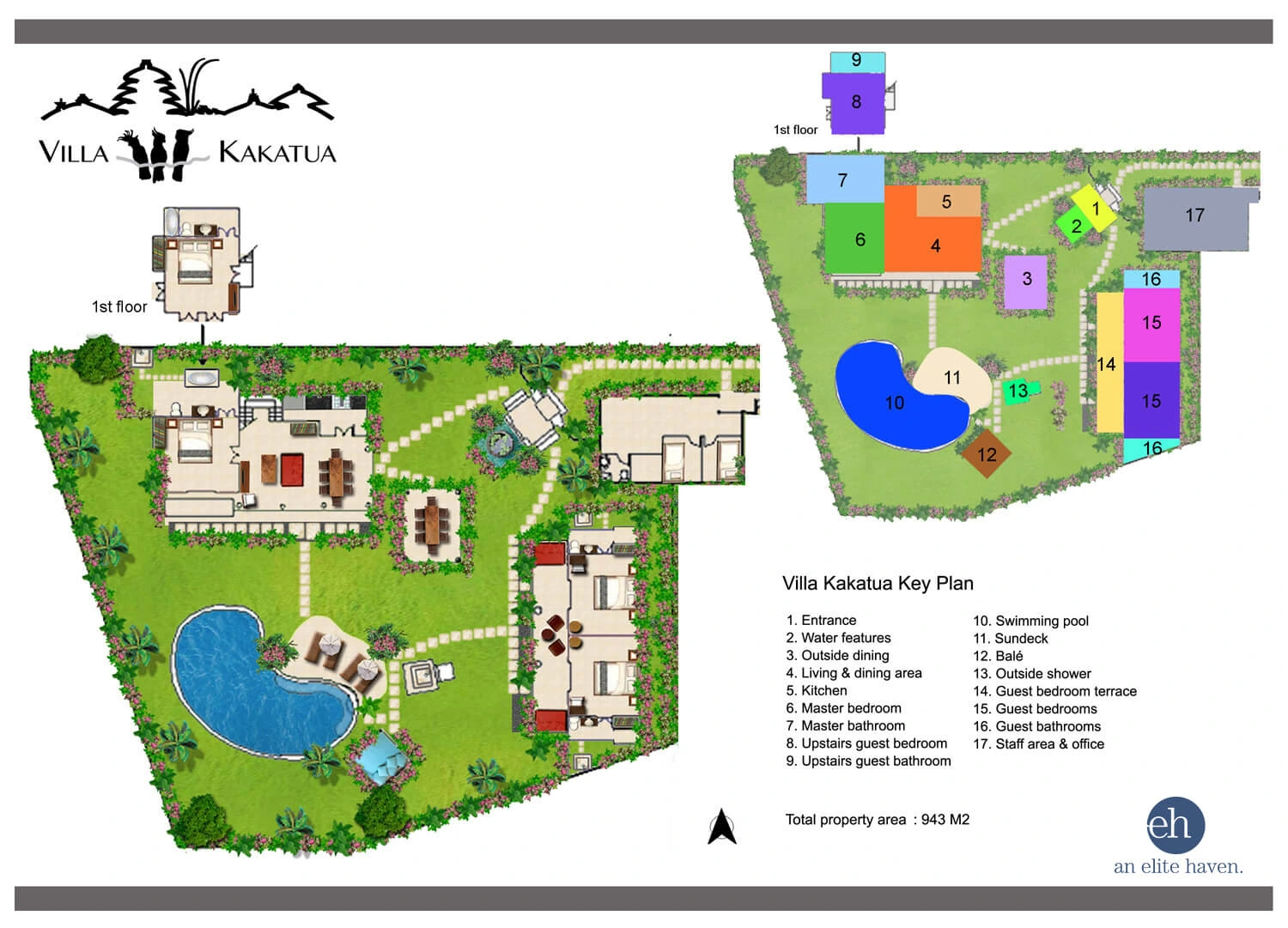 Villa Kakatua 平面图