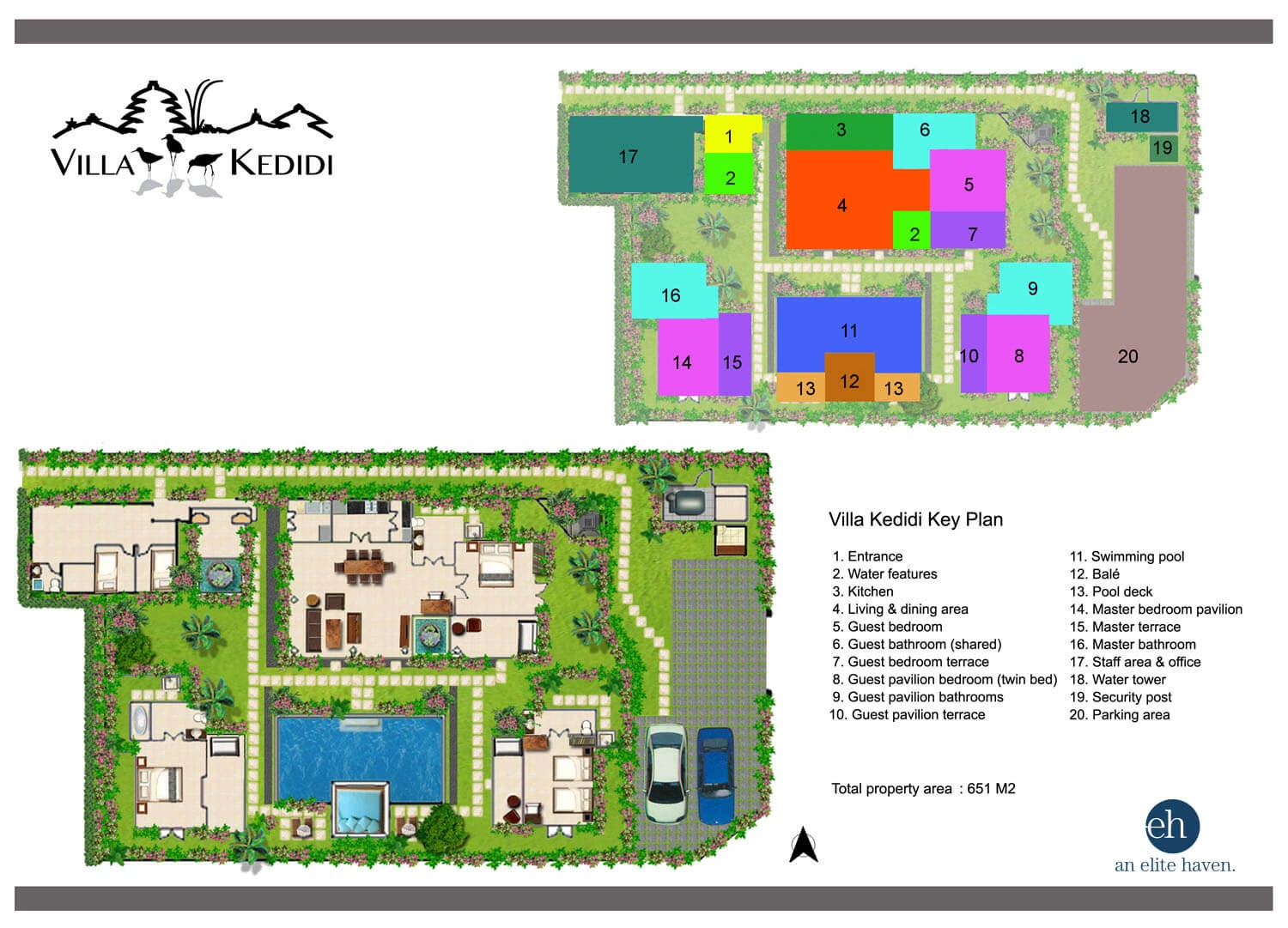 Villa Kedidi 平面图